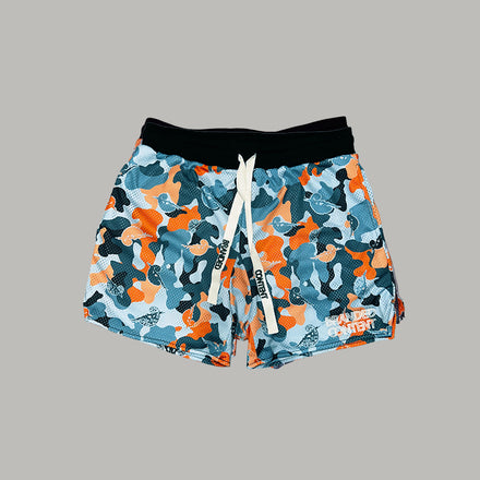 Camouflage Chameleon Mesh Shorts (Blue)
