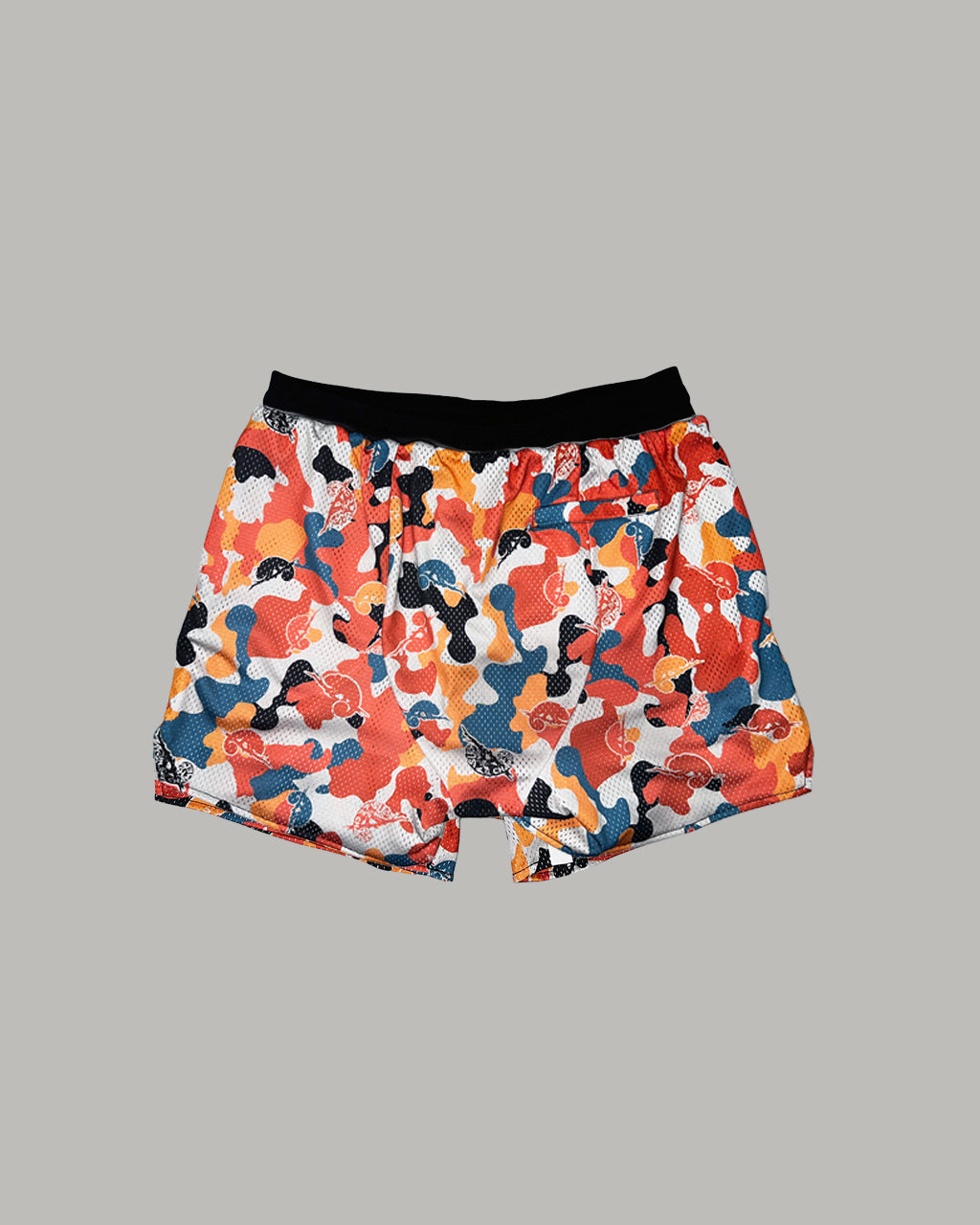 Camouflage Chameleon Mesh Shorts (red)