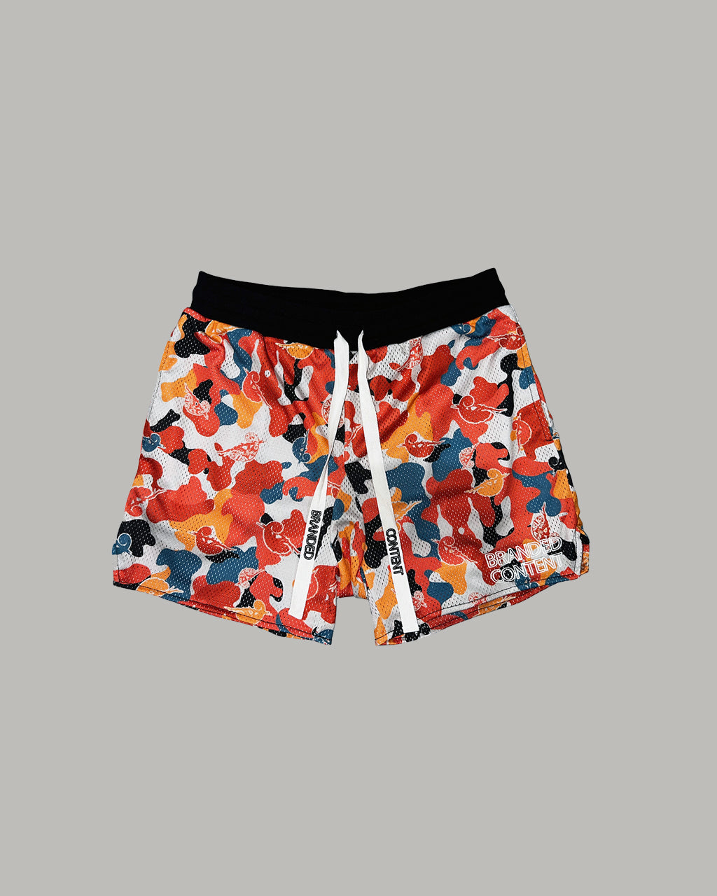 Camouflage Chameleon Mesh Shorts (red)