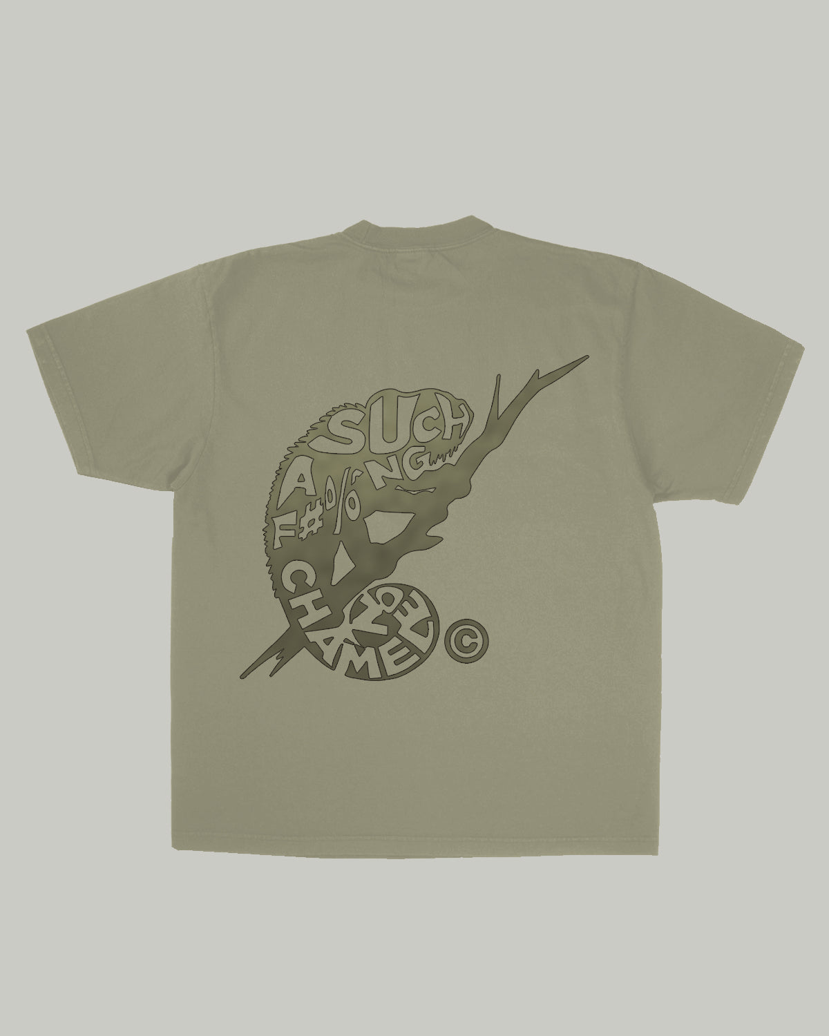 Sunlight Activated Sand Green Chameleon Tee