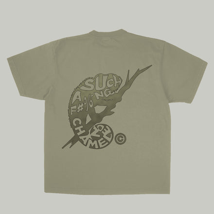 Sunlight Activated Sand Green Chameleon Tee